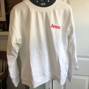 JCrew “Amour” sweatshirt.